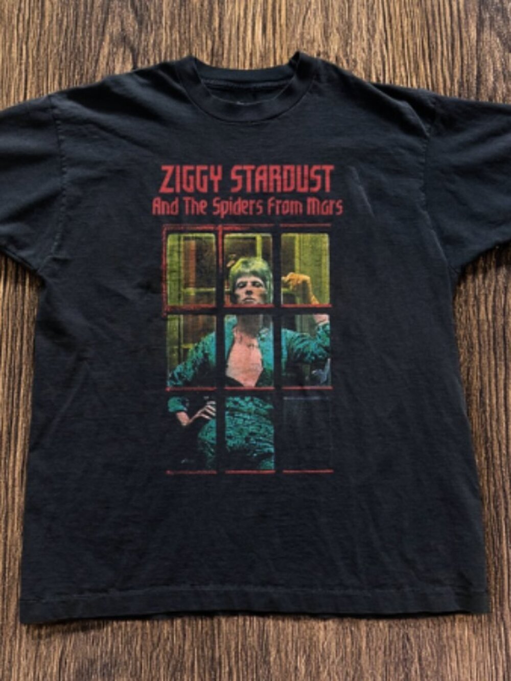 David Bowie Stardust Unisex Black T-shirt